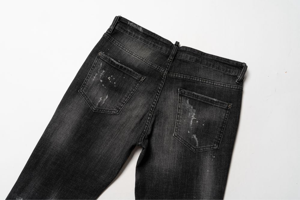 DSQUARED2 Distressed Denim black jeans  чоловічі джинси