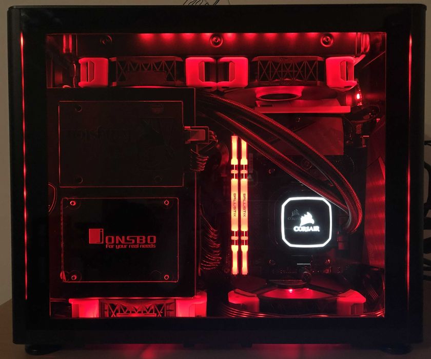 Caixa ITX Jonsbo A4 - Vidro Temperado - Cabo Riser Gen4 - SFF Mini-ITX