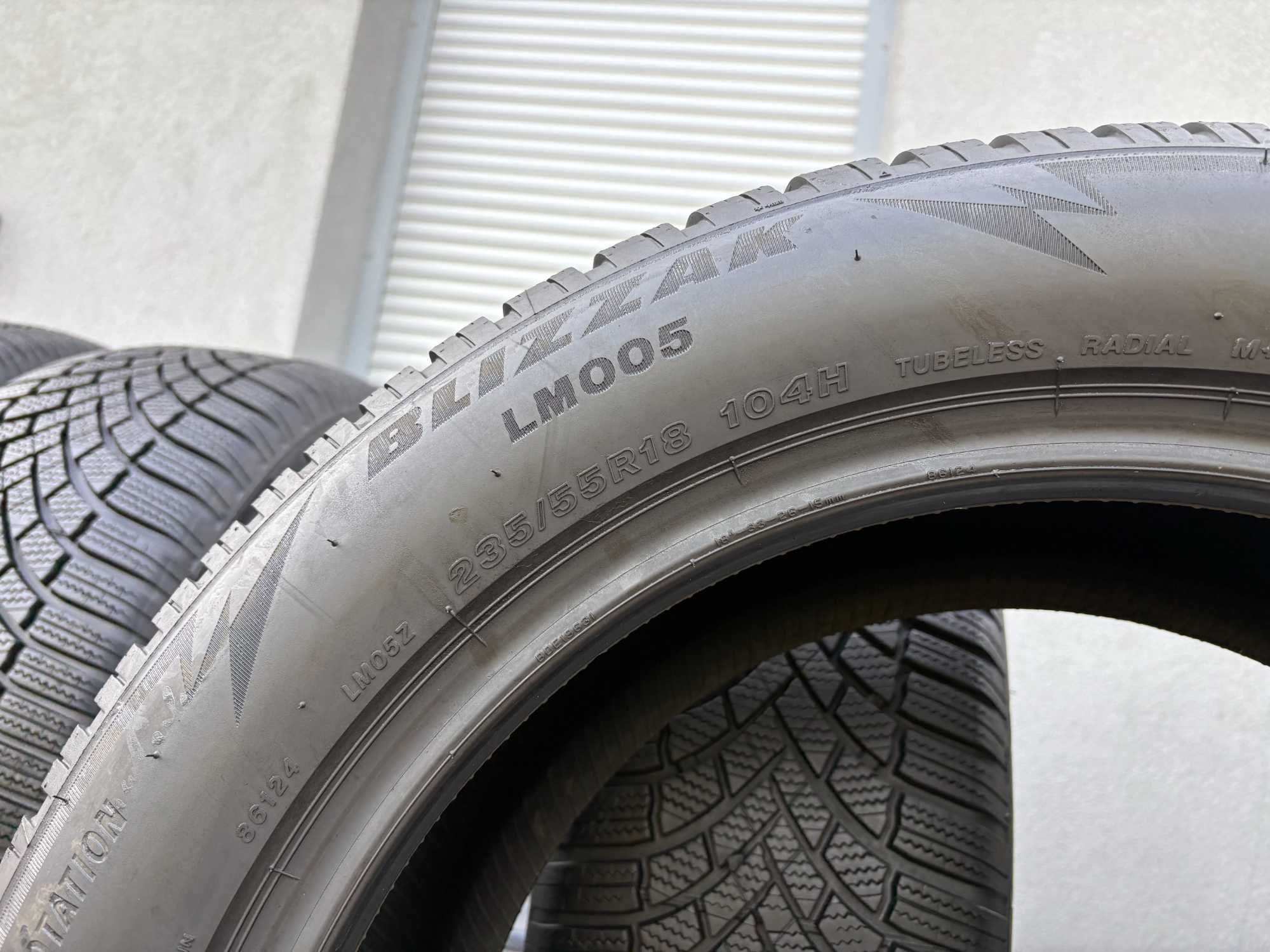 4szt zimowe 235/55R18 Bridgestone 8mm 2024r świetny stan! Z434 gwar