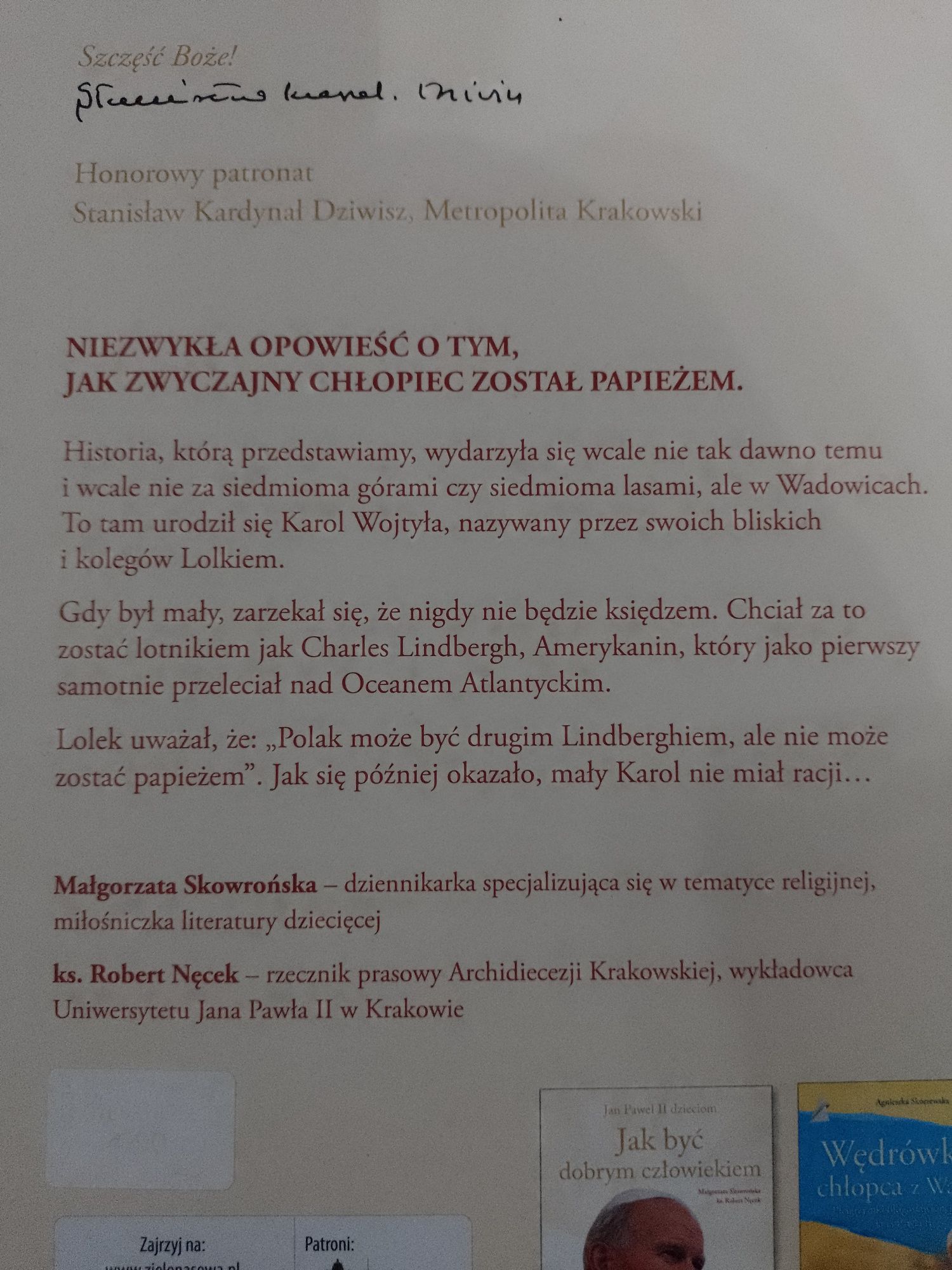 Chłopiec z Wadowic Biografia Św. Jana Pawła II dla dzieci NOWA