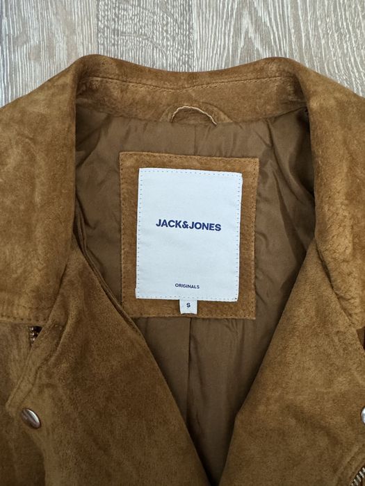 Куртка натуральна замша Jack & Jons. Розмір S