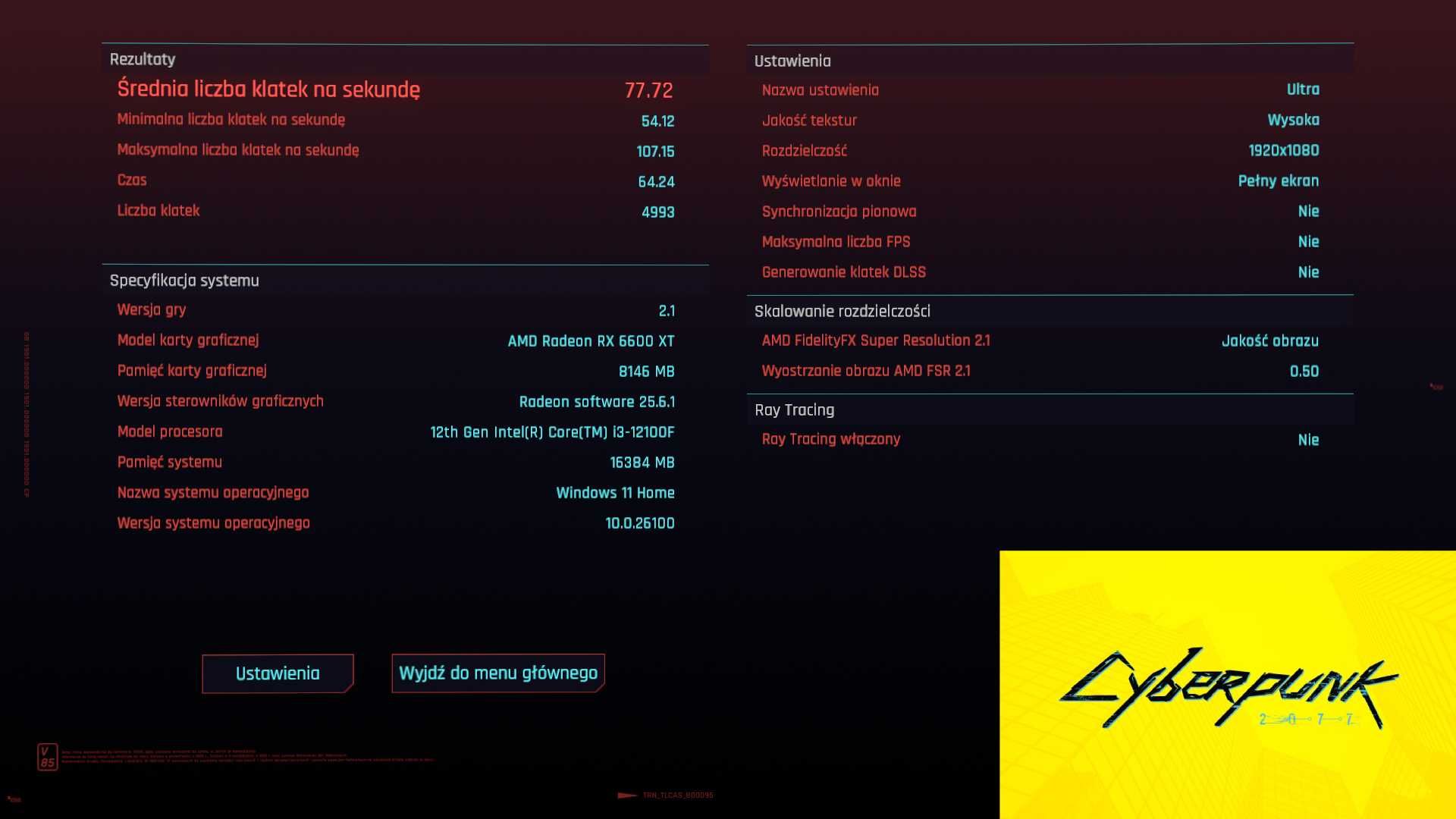 Komputer Gamingowy - RX 6600 XT | I3 12100f | 16GB RAM | SSD M2 1TB