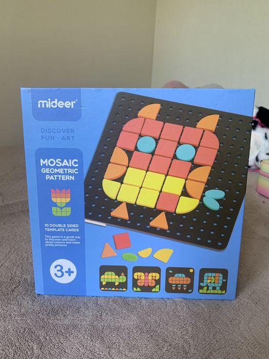 Розвиваюча іграшка для дитини 3+ Мозаїка геометричні фігури Midder 3+