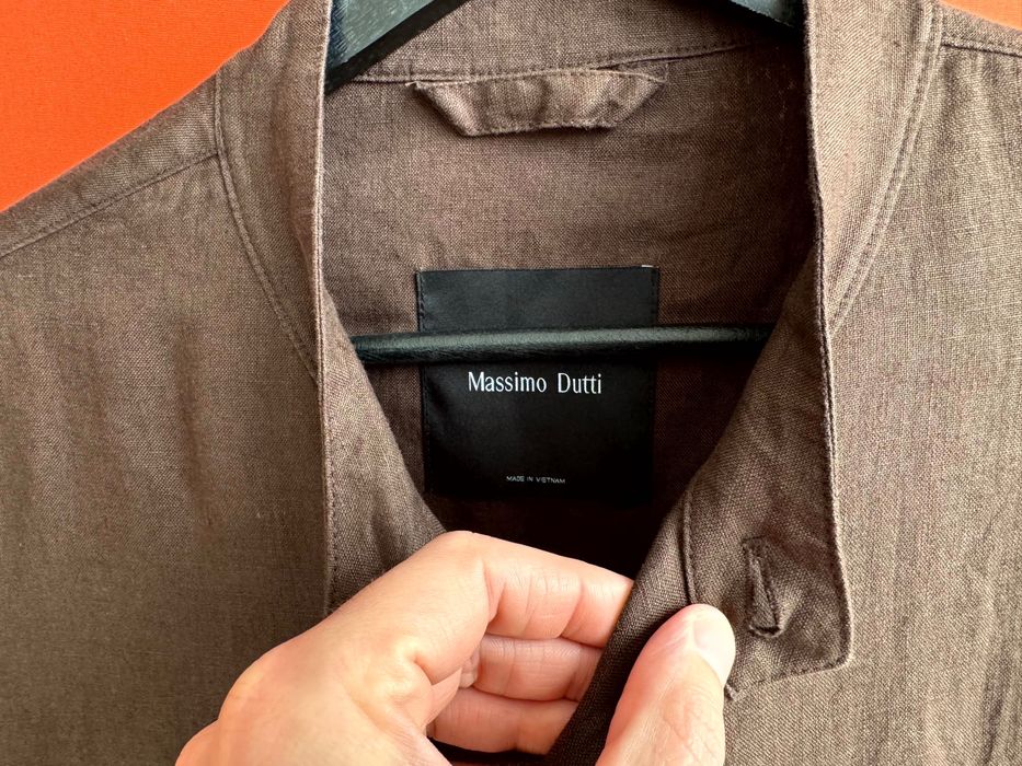 Massimo Dutti Оригінал чоловічаляна сорочка куртка овершот розмір L