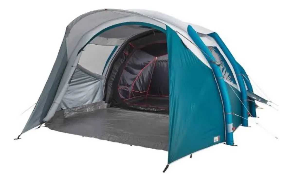 Tenda de campismo insuflável. Quechua Air Seconds 5.2 Fresh & Black