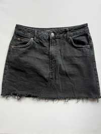 spódnica jeansowa jeans czarna vintage do trampek wiosna lato