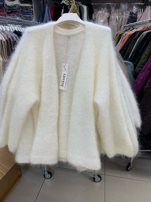 Sweter kardigan moher kid Premium kremowy