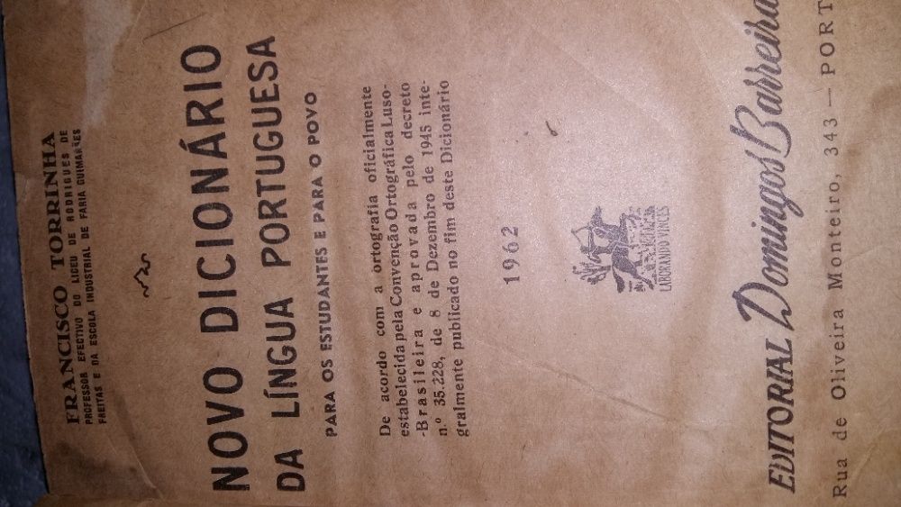 Dicionário ano 1962