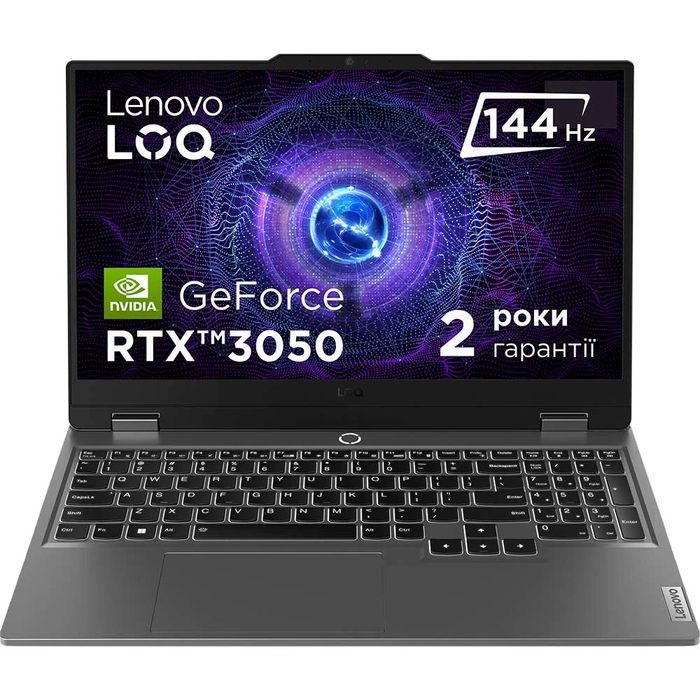 Ноутбук Lenovo LOQ 15IAX9 i5-12450HX RAM 16 ГБ, SSD 512 ТБ, RTX 3050