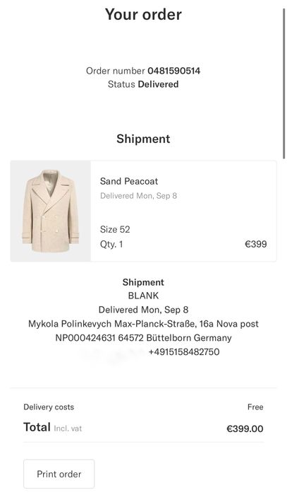 Suitsupply пальто чоловіче вовна бежеве коричневе L XL 52