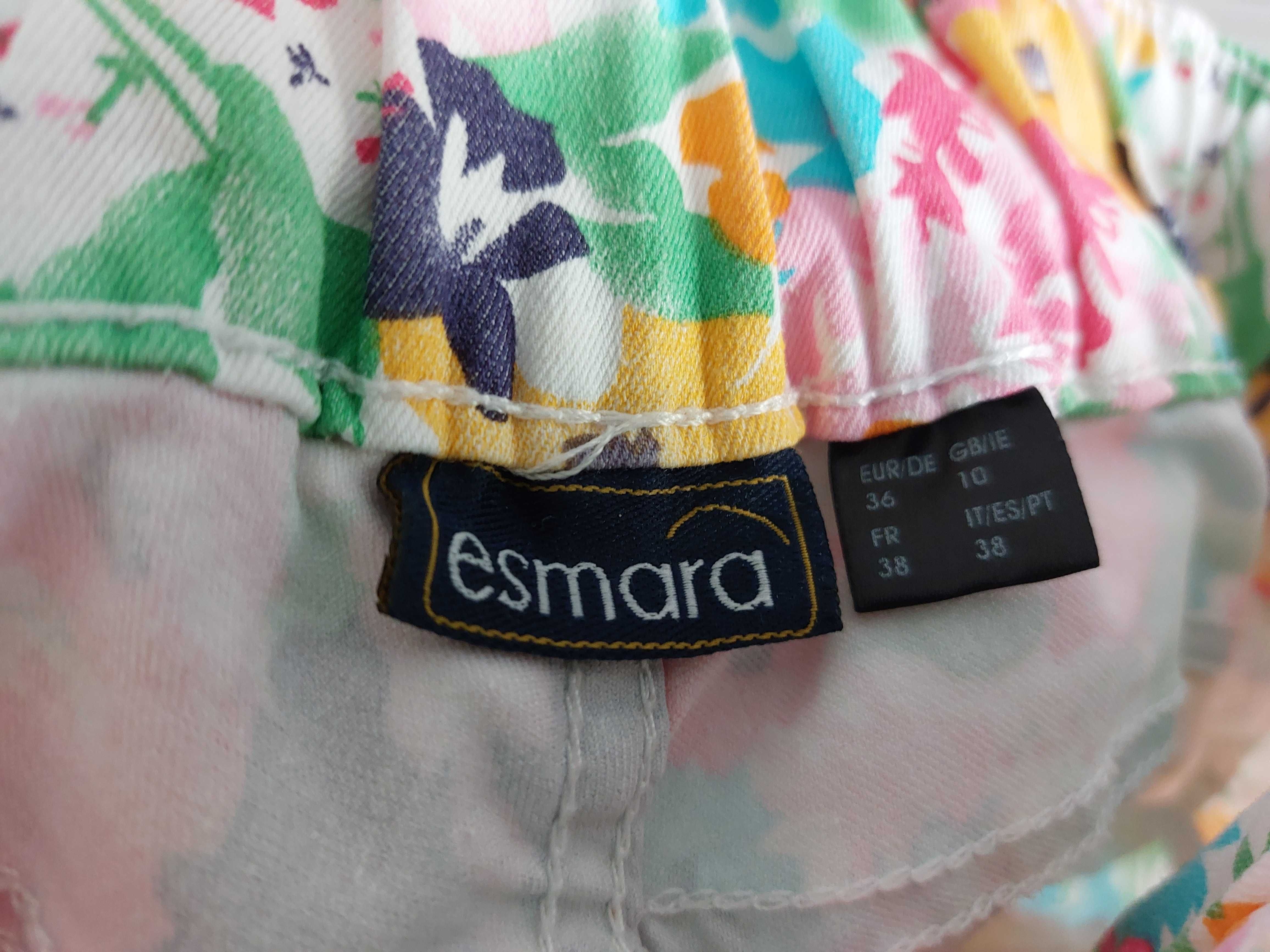 Esmara , kolorowe jegginsy / jeansowe legginsy , rozm. 36 / S
