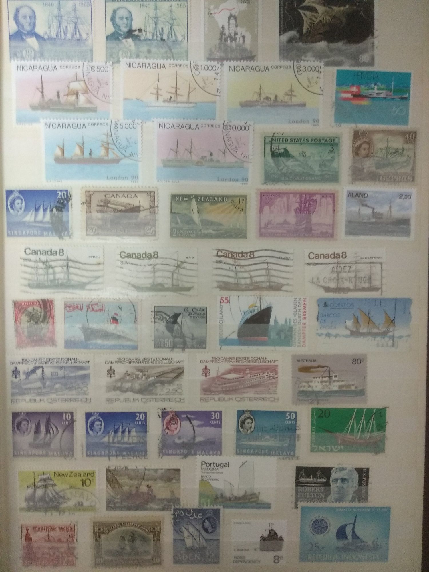 Selos Temática Barcos