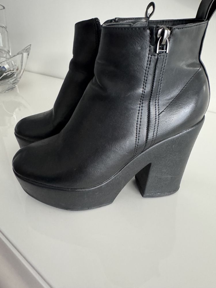 Botins Seaside tamanho 37 pretos bom estado