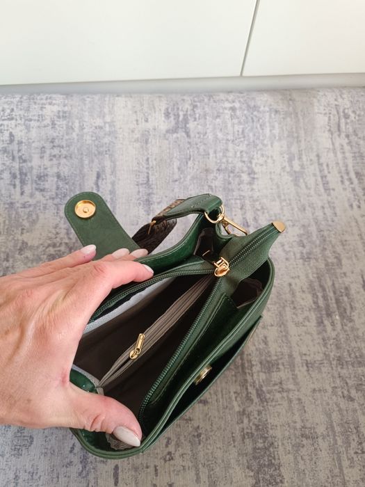 Mala tiracolo Verde estilo Vintage