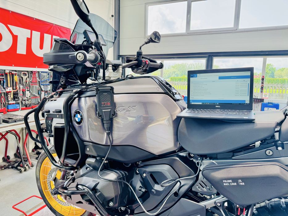 Przegląd przed zakupowy motocykla, diagnostyka, sprawdzenie, geometria