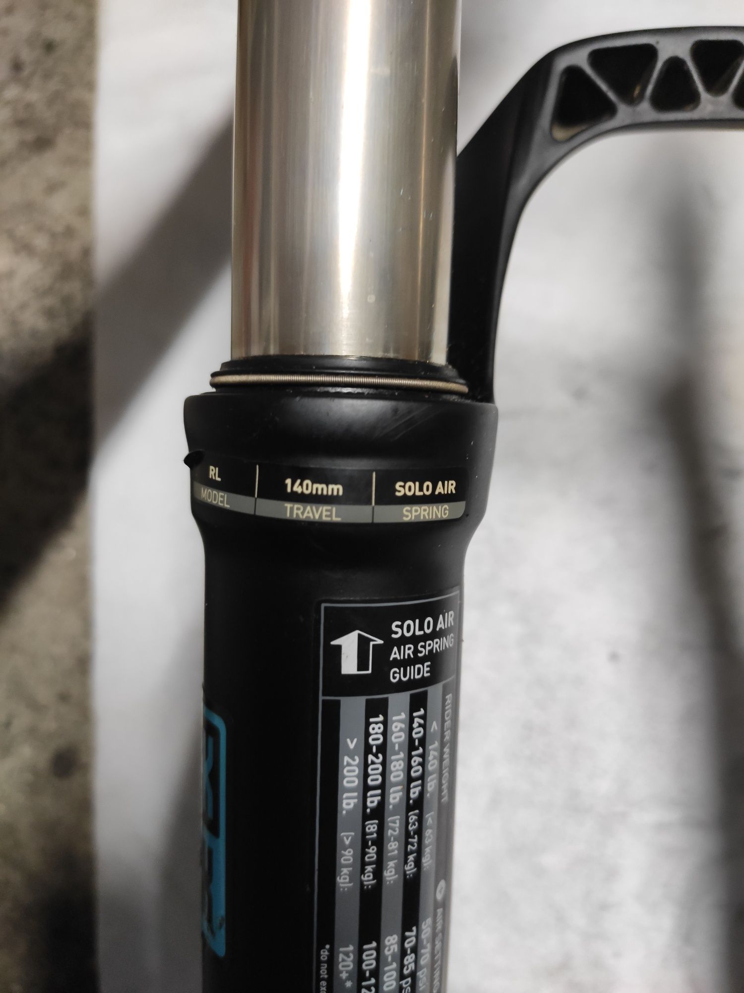 Suspensão rock shox Recon 140mm 29 MTB