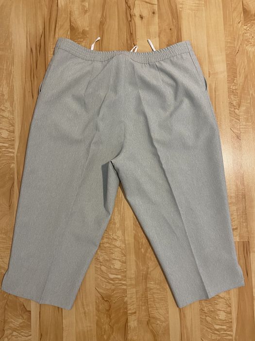 Adelina 48 4XL seledynowe spodenki spodnie capri na kant