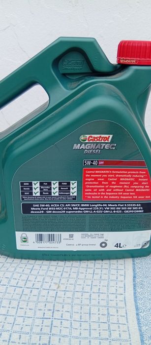 Óleo Castrol magnatec 5w40 sintético dpf