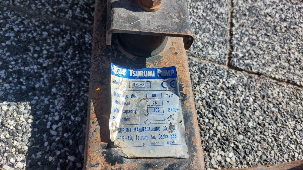 Motopompa Tsurumi TED-80 pompa szlamowa do wody brudnej silnik Honda