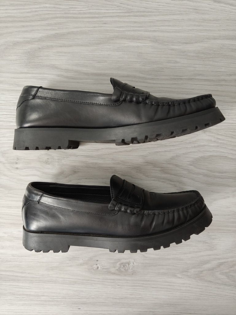 Buty Massimo dutti 38 loafersy mokasyny na grubej podeszwie