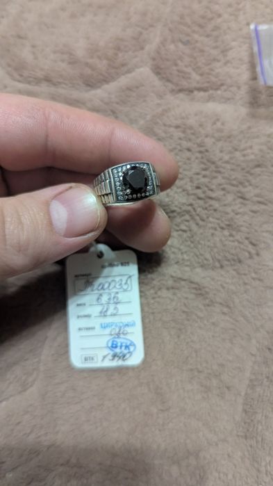 Срібне чоловіче кільце