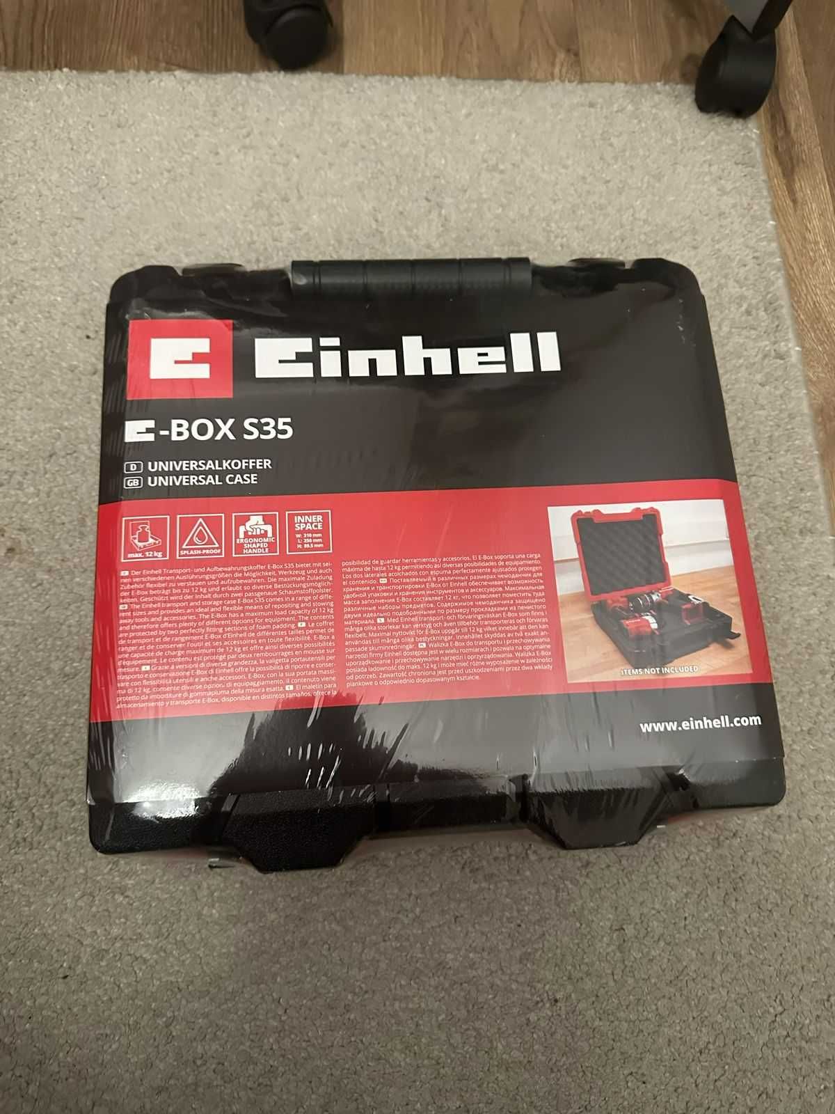 zestawEinhell TE-CN18 LiSolo,walizka  E-BOXZestaw akumulator 18V4,0 Ah