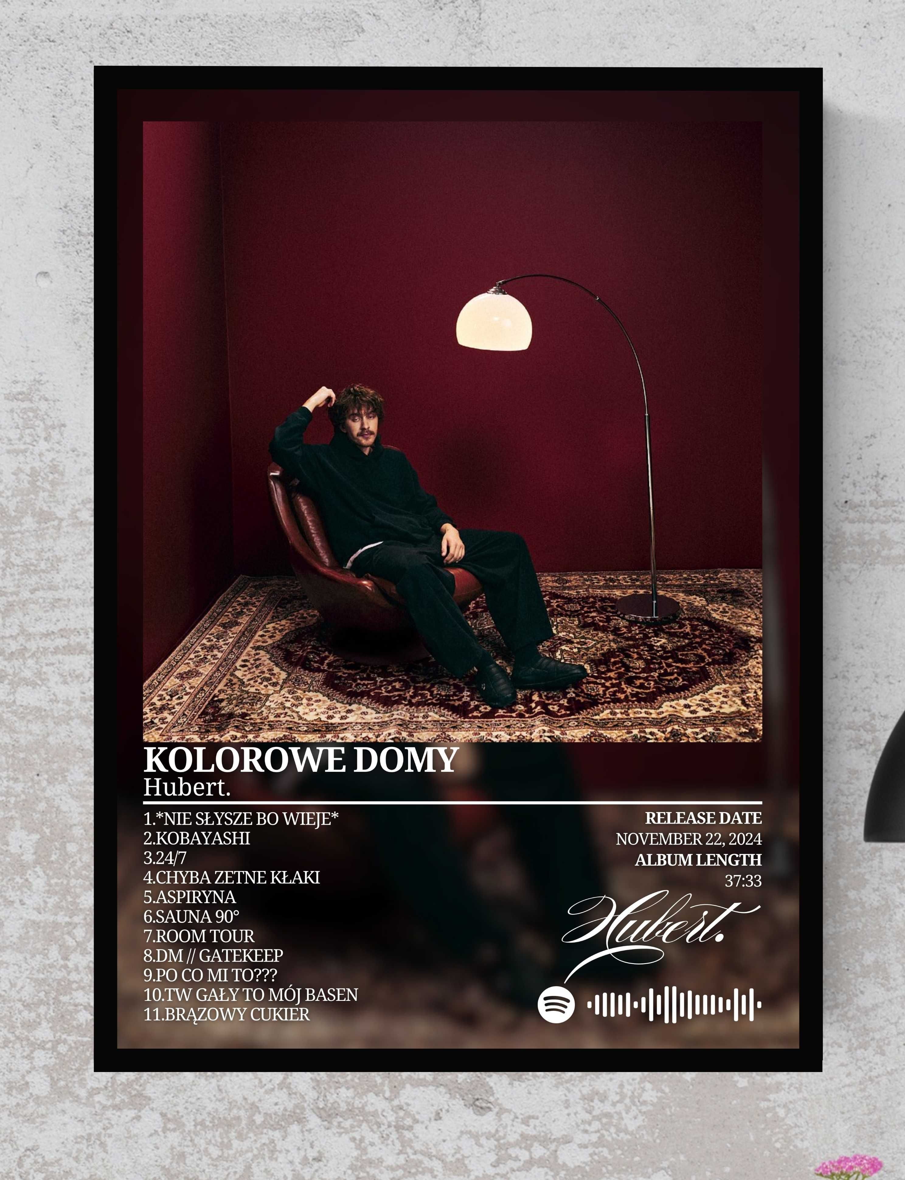 Hubert. Kolorwe Domy plakat album a3 w ramce obraz poster