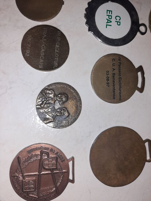 medalhas comemorativas cicloturismo, município freguesia