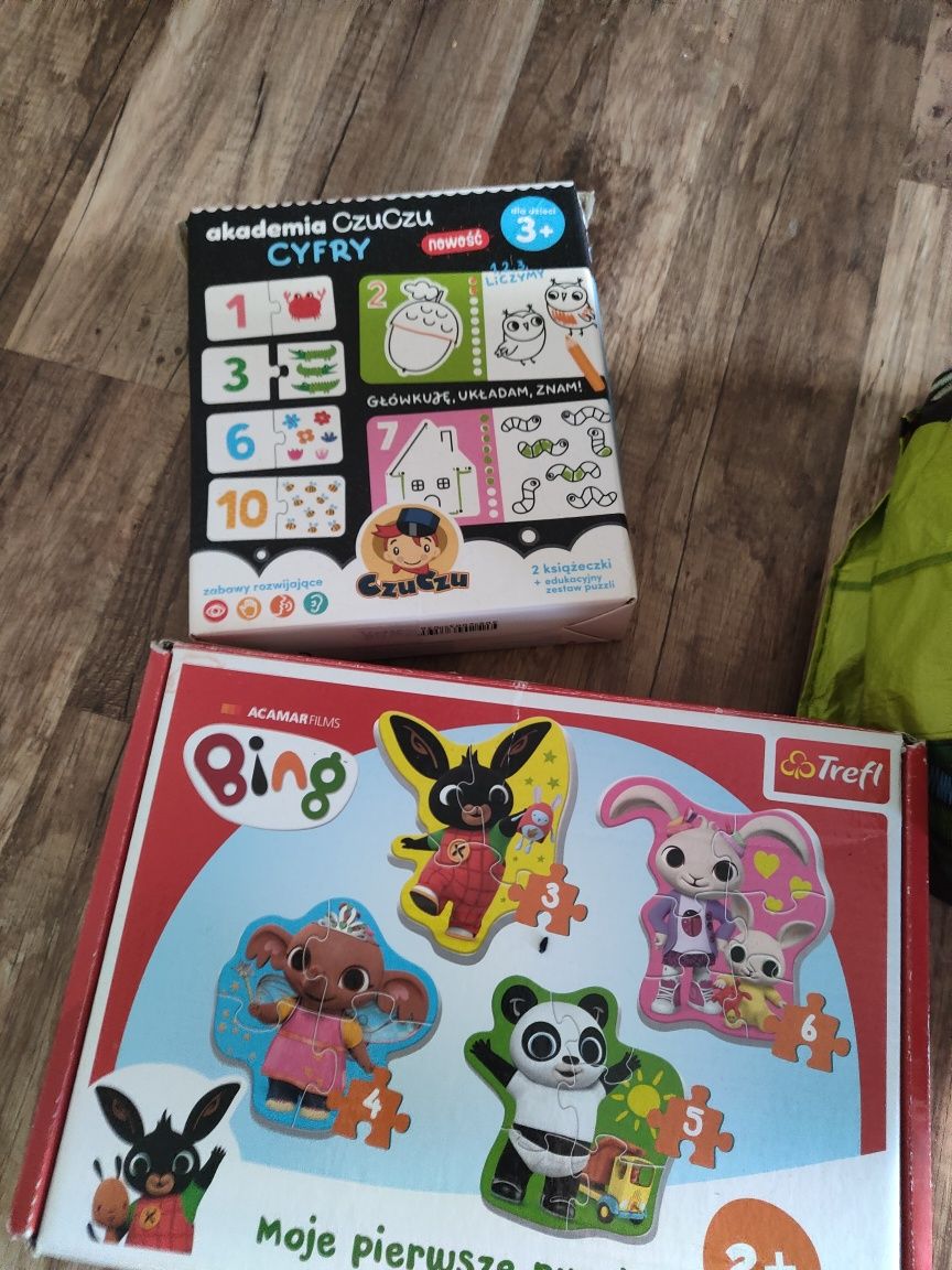 Gry i puzzle dla 2 i 3 latka