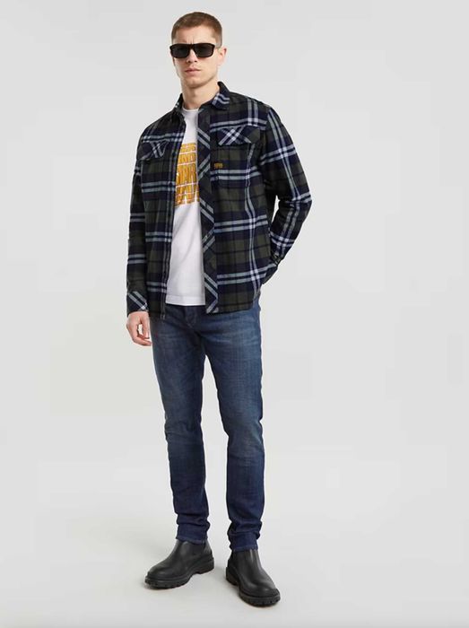 G-Star CPO Regular Shirt картата сорочка (розмір XL)