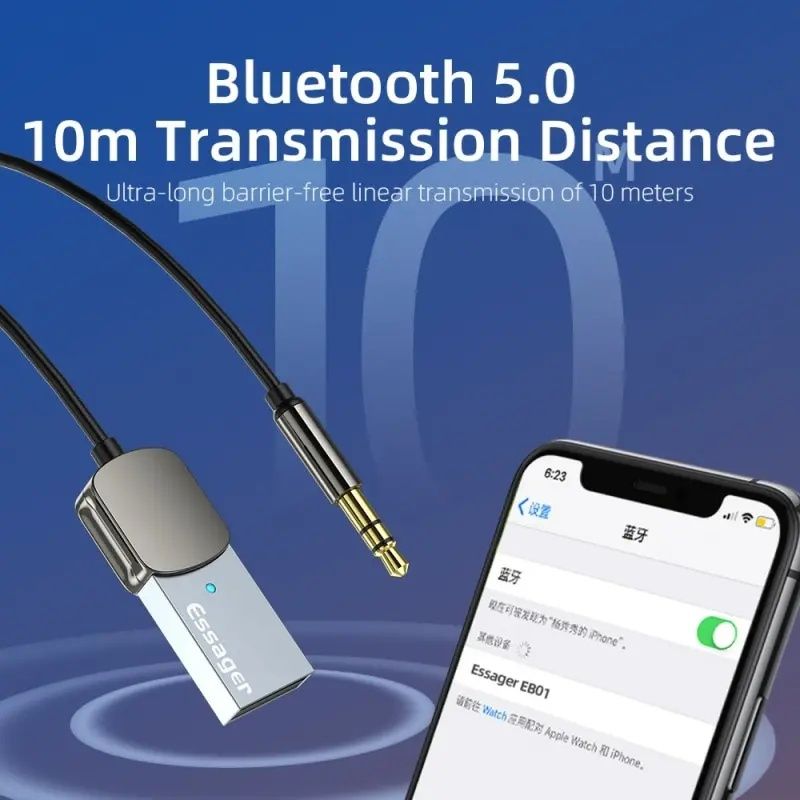 Aux Bluetooth, блютуз адаптер для mini jack 3.5 aux вихід