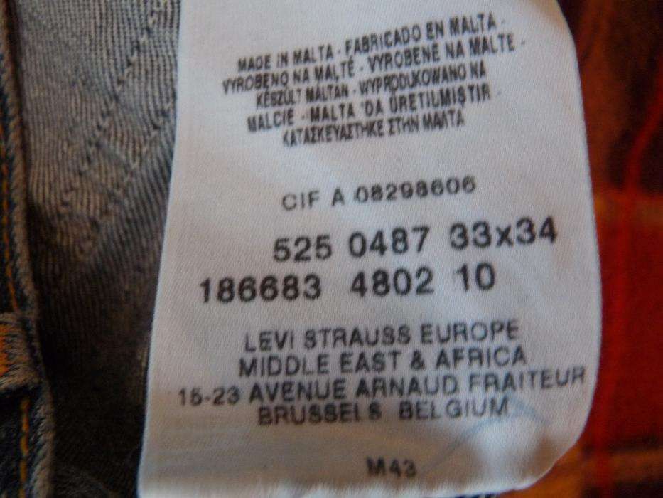 Spodnie Levis 525  33/34