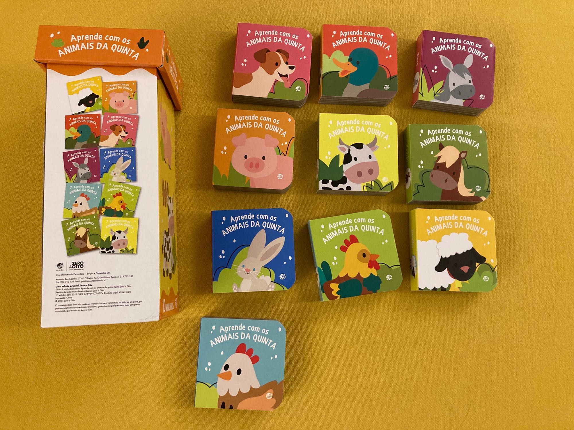 Conjunto de mini-livros dos animais da Quinta