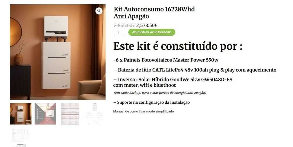 Kit Autoconsumo 16228Whd  Anti Apagão