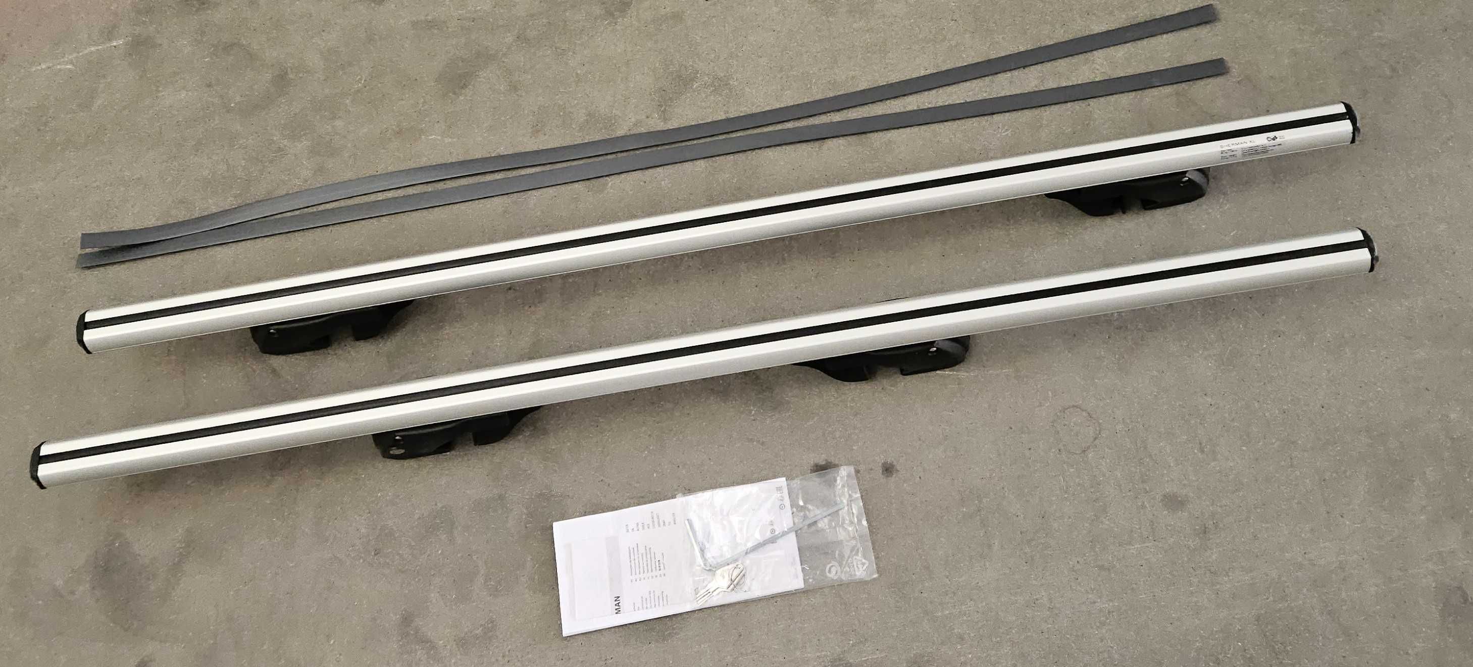Aluminiowy bagaznik na relingi MENABO SHERMAN XL