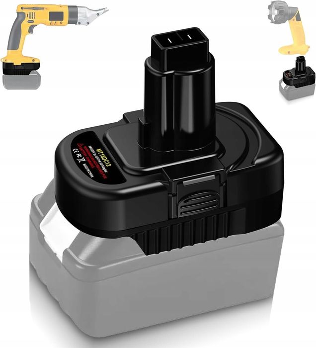 Adapter do baterii 18V/20V na 12V/14,4V Ni-Mh Ni-Cd konwerter