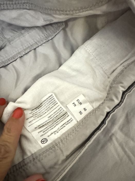 Calções cinza claro número 48 Yessica