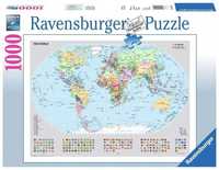 Puzzle 1000 Polityczna Mapa Świata, Ravensburger