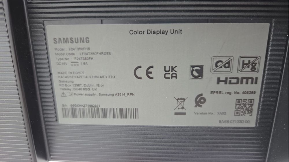 Monitor Samsung LF27T350FHR
