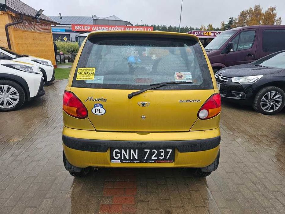 Daewoo Matiz 1999r/0,8 benzyna/opł aktualne/zdrowe blachy/49tys przebi