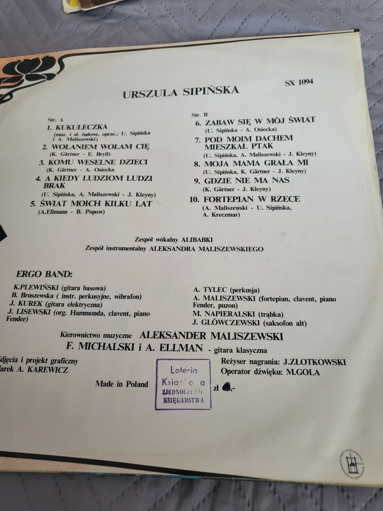 Nowa nieodtwarzana płyta winyl Urszula Sipińska- Pronit 75 r