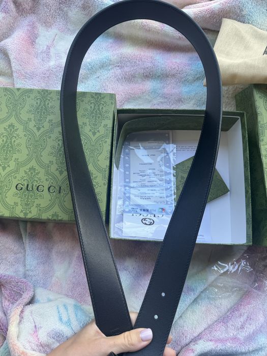 Pasek gucci meski bezowo niebieski  100 rozmiar