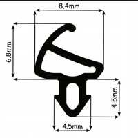Uszczelka okienna okna czarna 40m