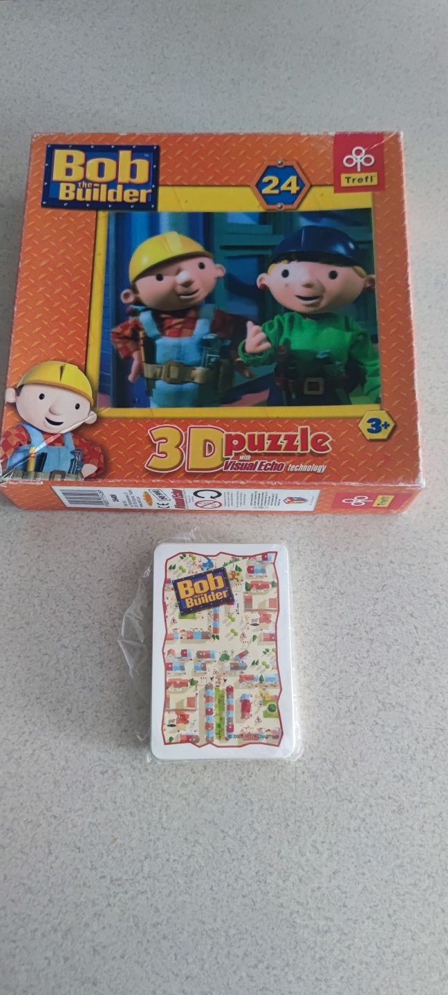 Zestaw puzzli Auta, Bob Budowniczy, statek piracki.