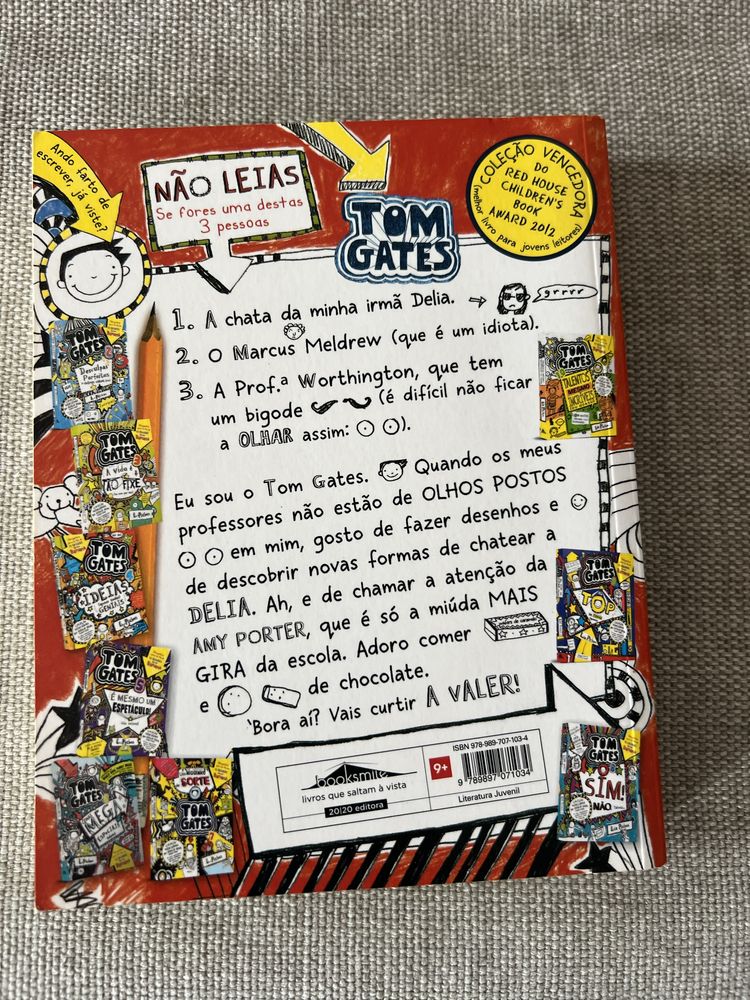 Livro O mundo fantástico de Tom Gates, Liz Pichon