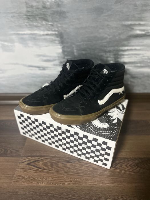 Vans Skate Sk8-Hi кеди Vans чорного кольору