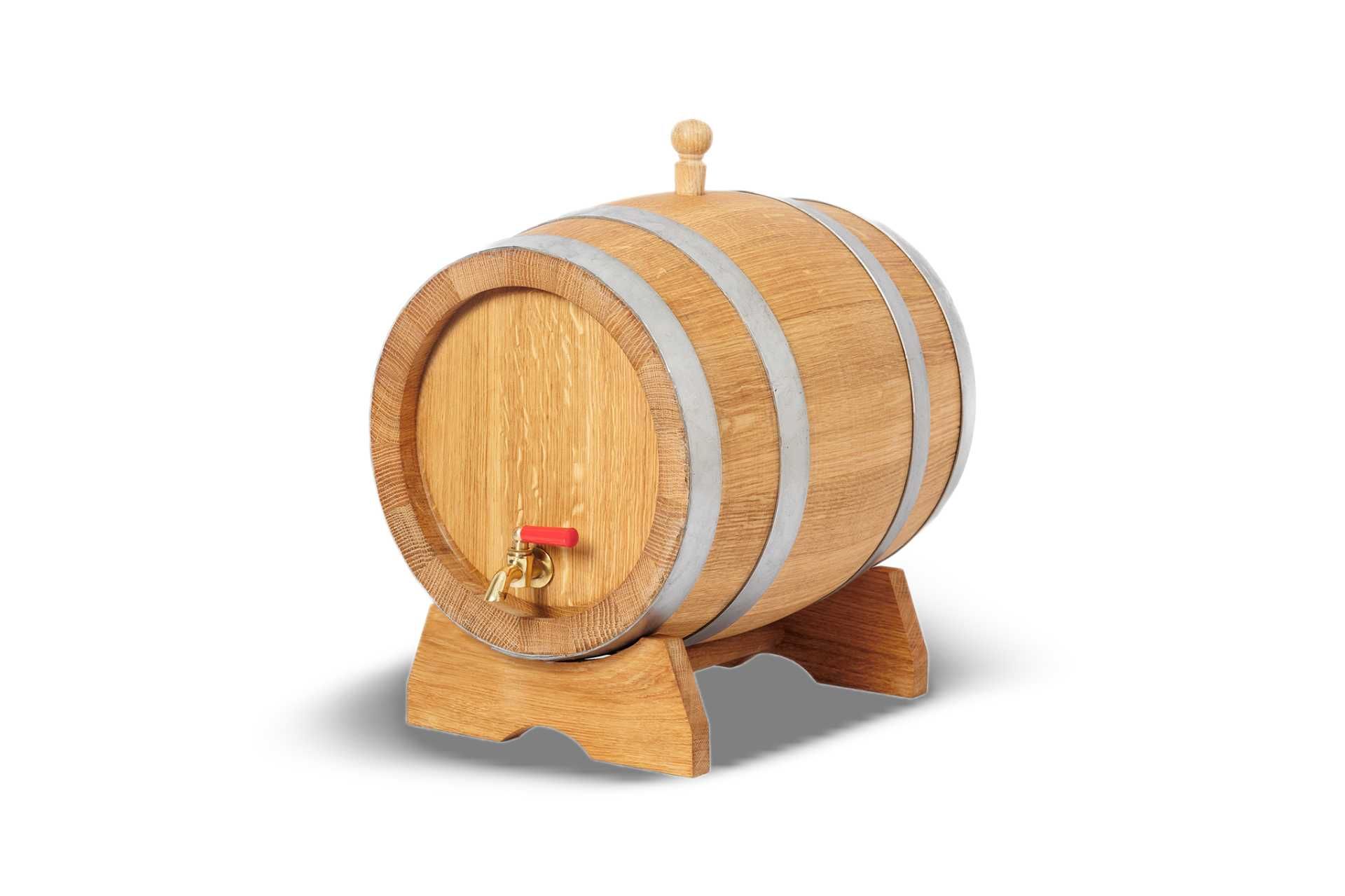 Dębowa beczka 10L na whisky bimber wino nalewki prezent (Atest PZH)