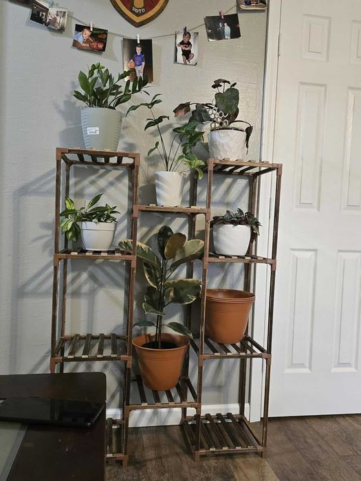 Duży kwietnik stojak na kwiaty na 10 doniczek dom ogród taras półki