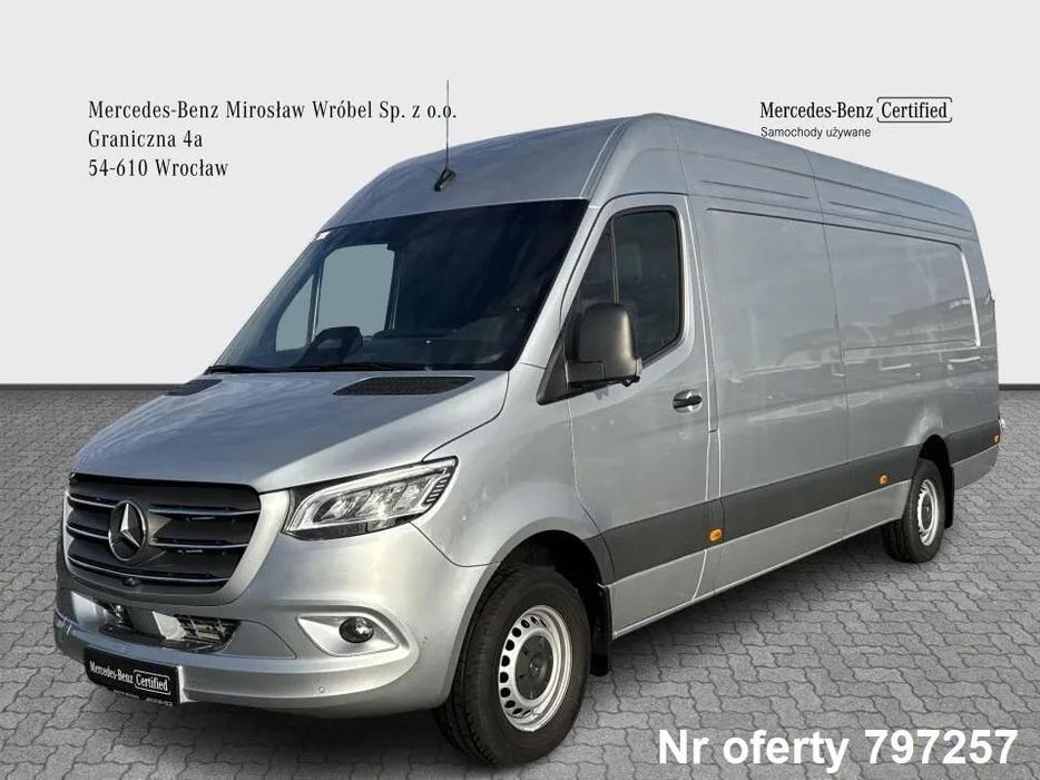 Mercedes-Benz Sprinter  FV23%, Ogrzewanie fotela i kierownicy, Carplay,Kamera 360, Martwe pole