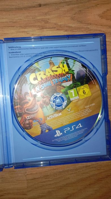 Crash Bandicoot N. Sane Trilogy para a consola PlayStation 4.